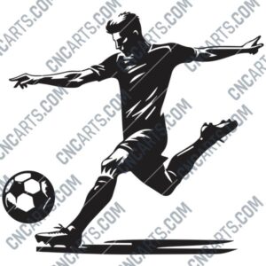 Football Player DXF File