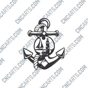 Panel Anchor DXF File for CNC Machines